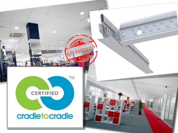 Armstrong z certyfikatem C2C dla systemu sufitów Przemysł, BIZNES - Firma Armstrong jako pierwszy producent w Europie uzyskała zaawansowany certyfikat ekologiczny Cradle to Cradle®. Oznakowanie przyznane zostało rusztom nośnym produkowanym przez Armstrong. Wcześniej producent uzyskał taki certyfikat także dla płyt sufitowych.