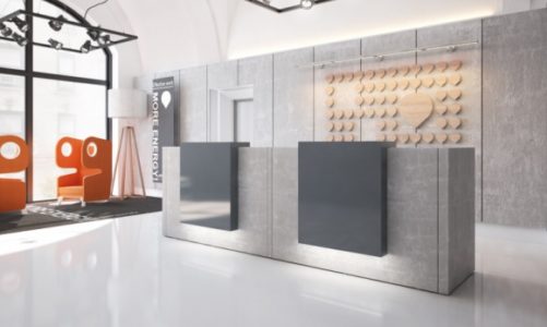 Recepcja w stylu smart? Wielofunkcyjna przestrzeń w nowoczesnym biurze