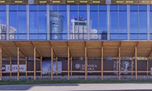 Mennica Legacy Tower is rising at a breakneck pace