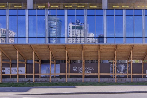 Mennica Legacy Tower is rising at a breakneck pace