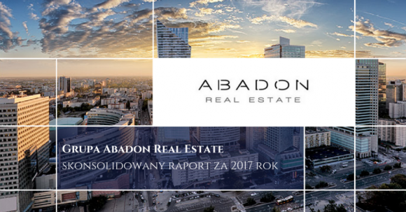 Grupa Abadon Real Estate z ponad 16 mln zł zysku netto za 2017 rok BIZNES, Nieruchomości - Grupa Abadon Real Estate wypracowała w 2017 roku ponad 425,2 mln zł przychodów ze sprzedaży, zysk EBITDA na poziomie 19,9 mln zł oraz zysk netto w wysokości 16,2 mln zł.