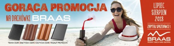 Gorąca promocja na dachówki Braas BIZNES, Nieruchomości - Wakacyjny czas, to nie tylko słońce i wypoczynek, ale również sezon atrakcyjnych promocji i wyprzedaży. Również w branży budowlanej warto zapolować na okazję i kupić produkty renomowanych marek w bardzo przystępnych cenach.