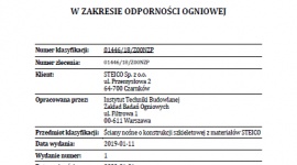 Potwierdzona odporność ogniowa ścian w systemie STEICO