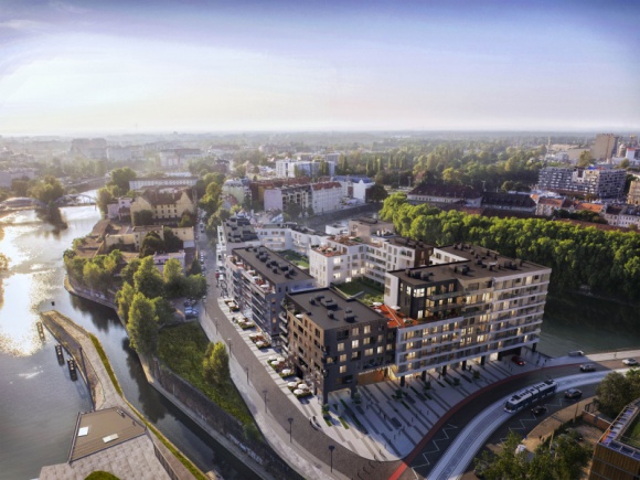 Bulwary Książęce odmieniają okolicę BIZNES, Nieruchomości - Bulwary Książęce, inwestycja BPI Real Estate Poland we Wrocławiu, zmieniają oblicze Kępy Mieszczańskiej.