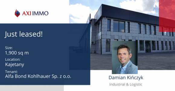 Alfa Bond Kohlhauer przenosi się pod Warszawę BIZNES, Nieruchomości - Firma Alfa Bond Kohlhauer, producent i dostawca paneli akustycznych, wynajęła ponad 1900 mkw. powierzchni magazynowo-biurowej wraz z gruntem na terenie prywatnej inwestycji zlokalizowanej przy trasie S8 w Kajetanach. Negocjacje w imieniu klienta prowadziła firma AXI IMMO.